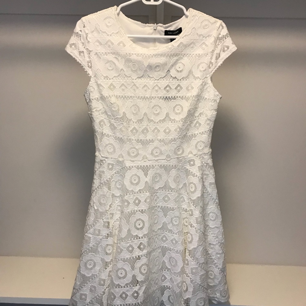 White lace dress